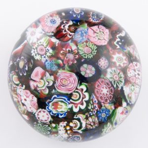Clichy Paperweight With Clichy Rose c1850