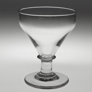 Pan Top Georgian Glass Rummer c1830