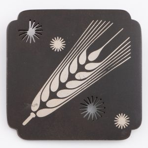 Georg Jensen Brooch - Iron and Silver Early 1940s