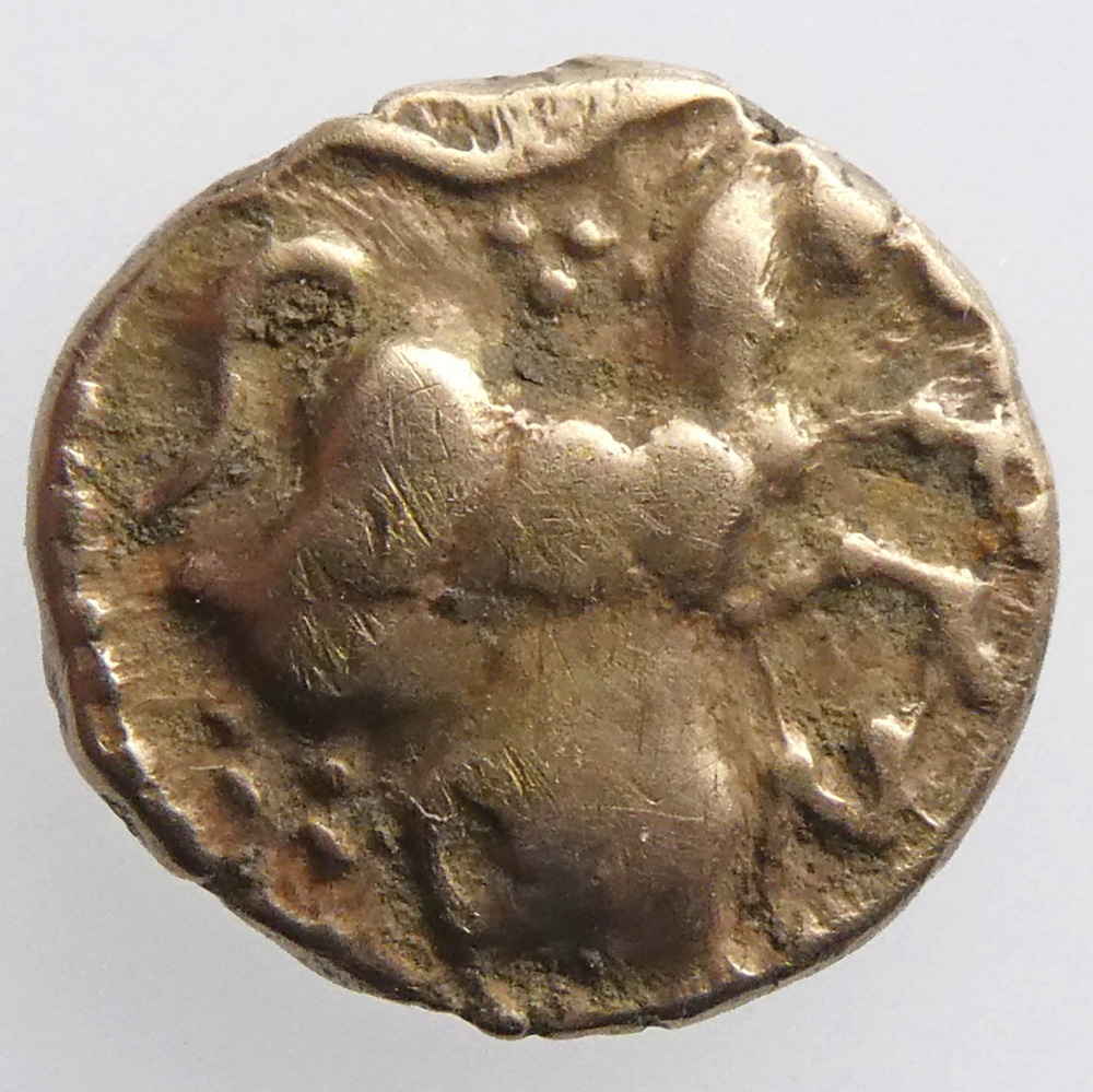 Celtic Gold Quarter Stater, Catuvellauni, Cunobelinus AD4-40