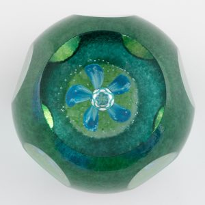 Caithness Paperweight Aquamarine Colin Terris 1986