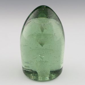 Victorian Castleford Glass Dump Three Flowers c1880