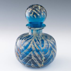Mdina Glass Decorative Decanter Roman Pattern Designed 1968