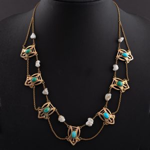 Liberty Jewellery - Gold Necklace by Archibald Knox