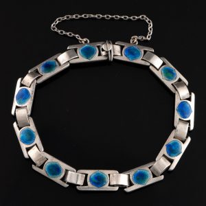 Murrle Bennett Silver and Enamel Bracelet c1910