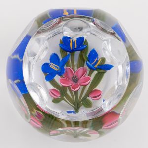 Peter McDougal Paperweight Lampwork Flowers c2005
