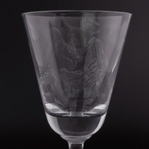 Stipple Engraved Wine Glass