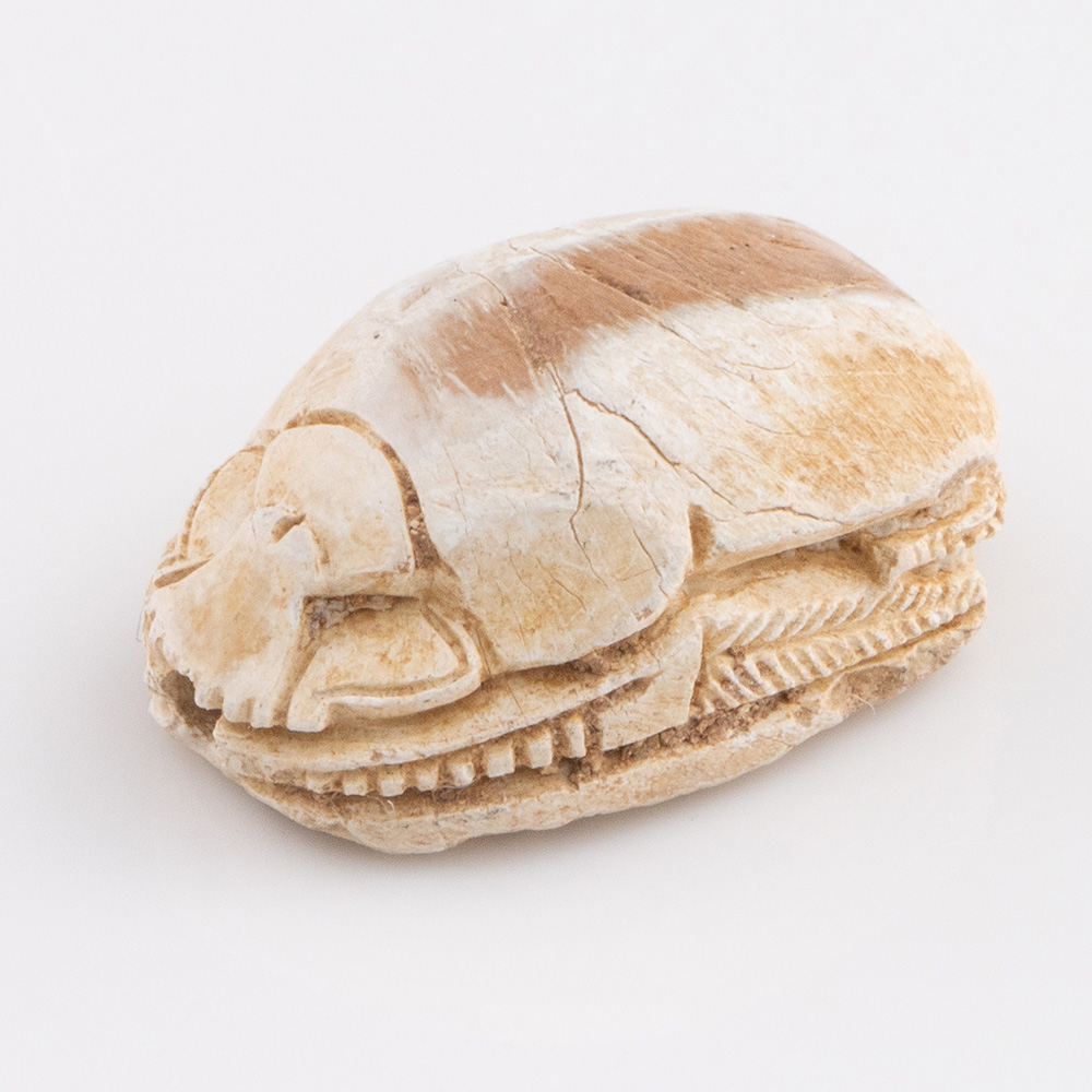 Ancient Egyptian jewellery scarab with hieroglyphics c1600bc