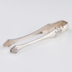 Antique French Silver Sugar Tongs - Early 20th Century