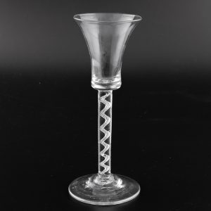 Georgian Wine Glass with Air Twist Stem c1750
