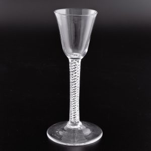 Georgian Wine Glass with Mercury Twist Stem c1750