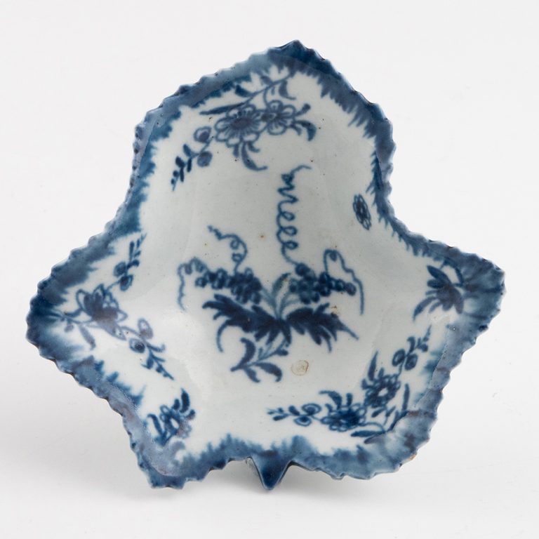 First Period Worcester Porcelain Pickle Dish c1765