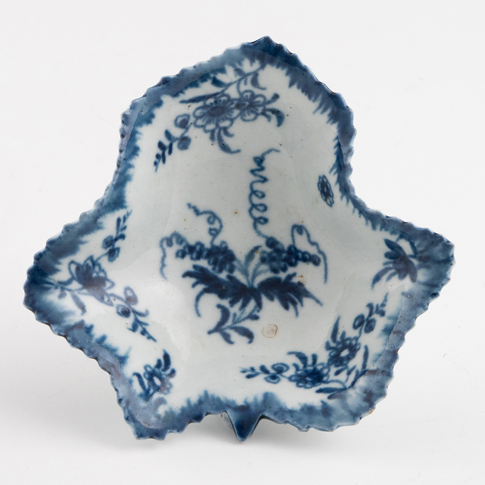 First Period Worcester Porcelain Pickle Dish c1765