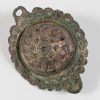 Roman Bronze Umbonate Brooch with Red Enamelling 2nd Century
