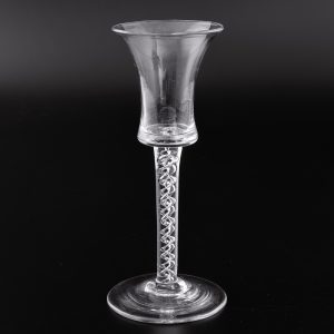 Georgian Wine Glass with Mercury Twist Stem c1750