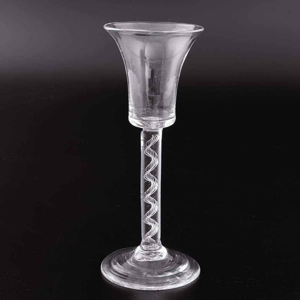 Georgian Wine Glass with Air Twist Stem c1750