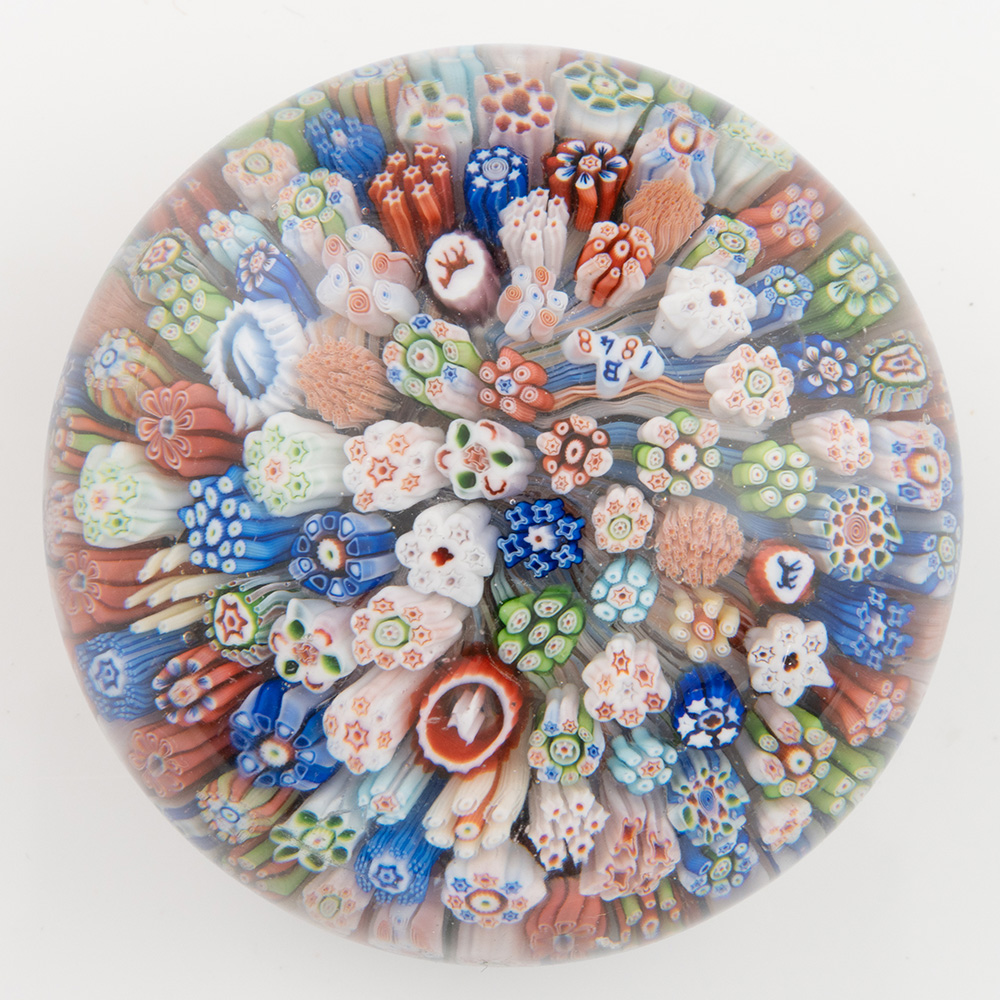 Baccarat Paperweight Close Pack Millefiori Gridel 1848