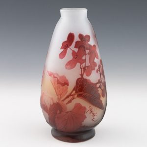 Emile Galle Cameo Glass Vase c1920