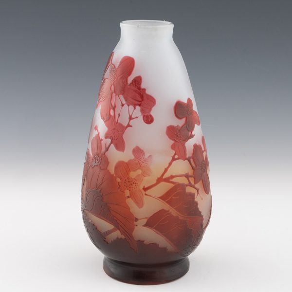 Emile Galle Cameo Glass Vase c1920