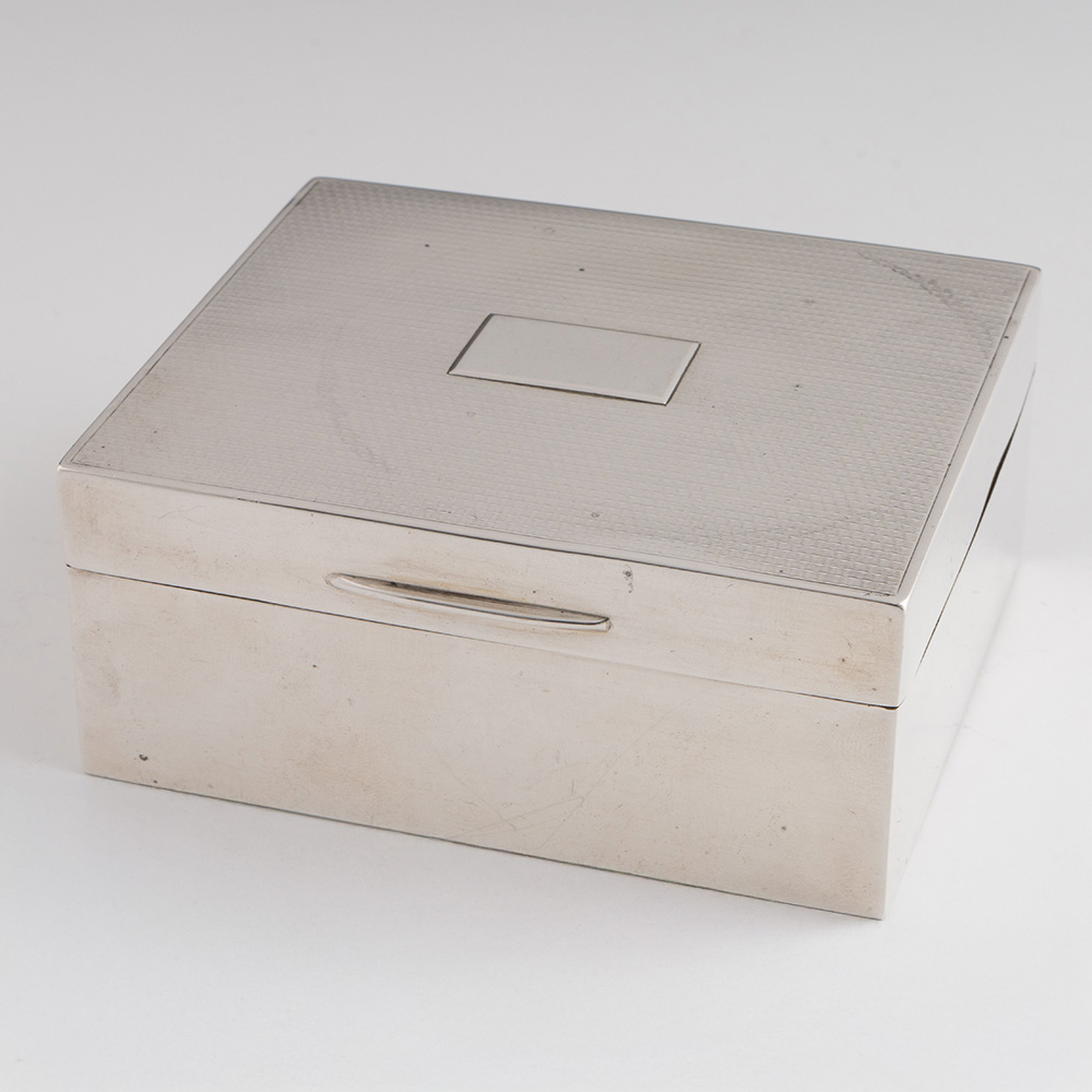 Sterling Silver Cigarette Box London 1933