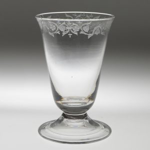 Regency Rummer Glass with Engraving c1820