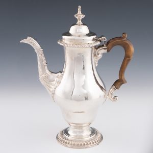 George III Sterling Silver Coffee Pot London 1772
