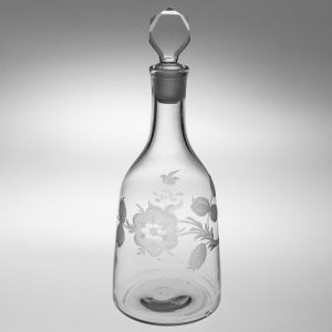 Jacobite Engraved Georgian Decanter c1765