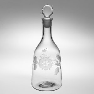 Jacobite Engraved Georgian Decanter c1765