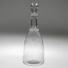 Large Georgian Decanter – Taper with Engraving c1780