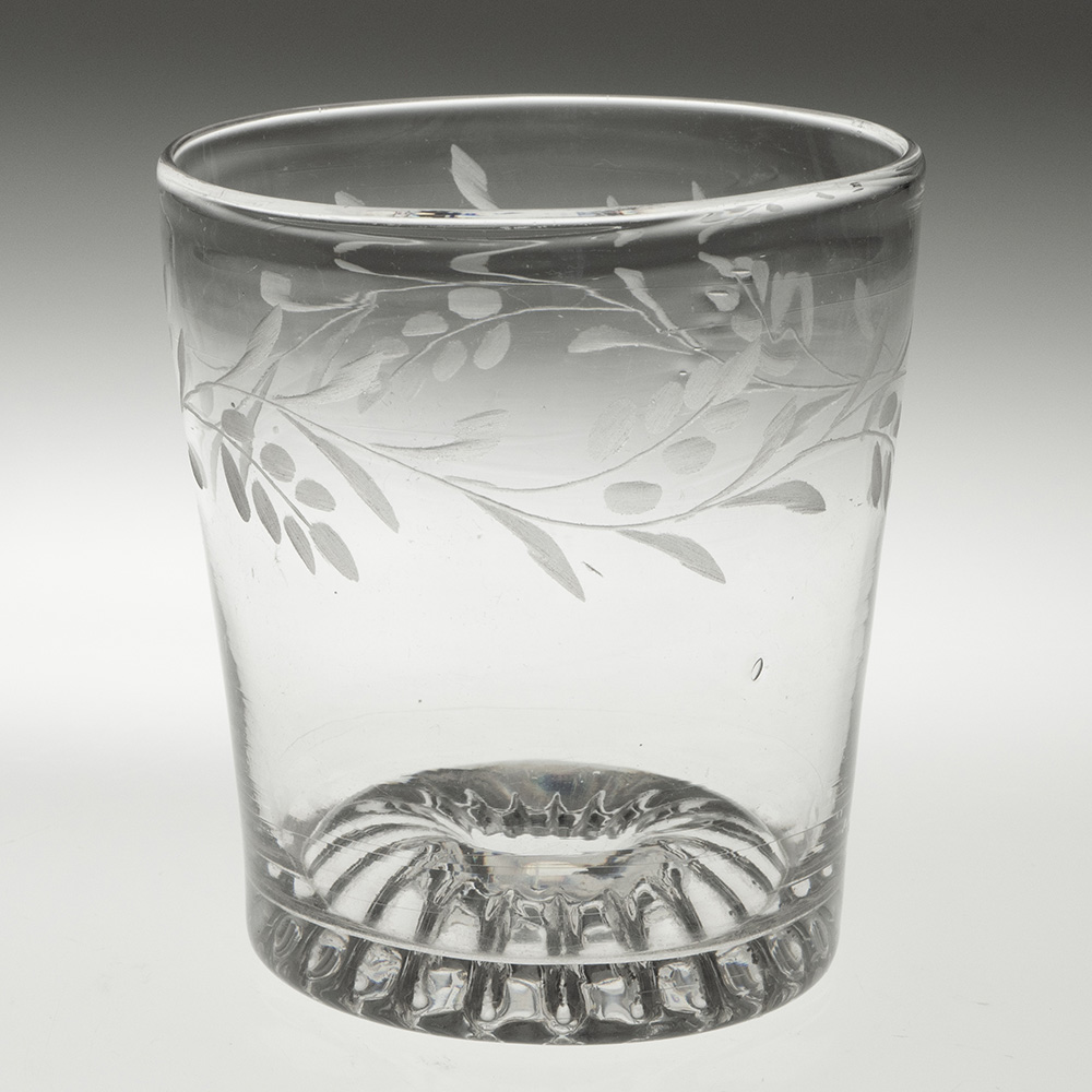 19th Century Tumbler with Engraving c1830