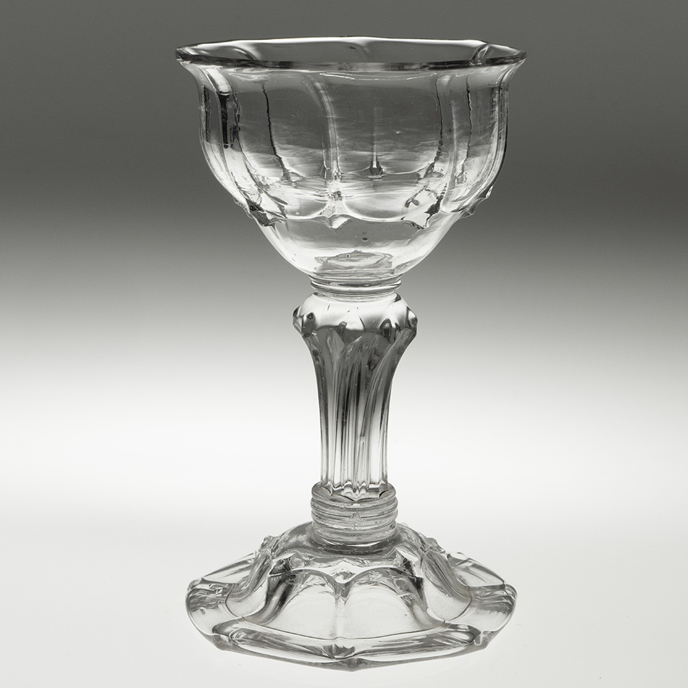 Georgian Sweetmeat Glass with Pedestal Stem c1745