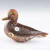 Mottled Murano Glass Duck by Fornasa - Modern