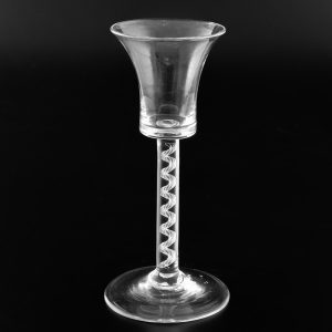 Georgian Wine Glass with Air Twist Stem c1750