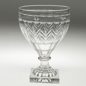 Georgian Rummer Glass with Cut Decoration c1810