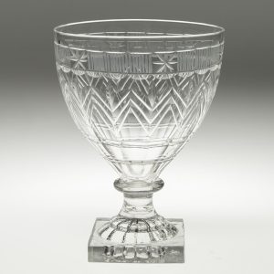 Georgian Rummer Glass with Cut Decoration c1810
