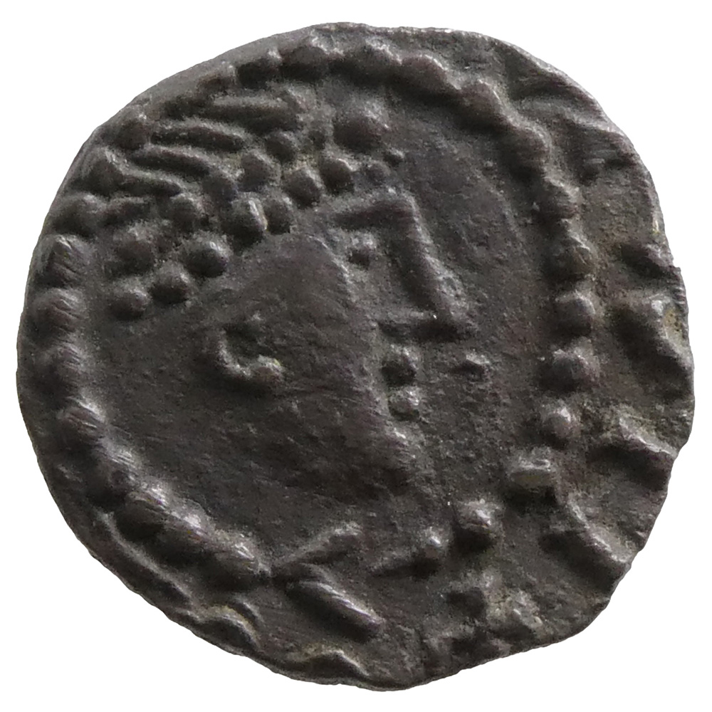 Anglo-Saxon Sceat Primary Phase Silver Bird on Cross 675-690