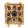 Medieval Gold Pendant Garnet-Set Element 12th-13th Centuries