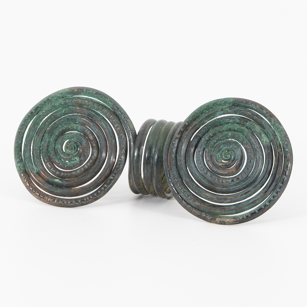 Iron Age Celtic Bronze Spiral Ring 1500-1100 BC