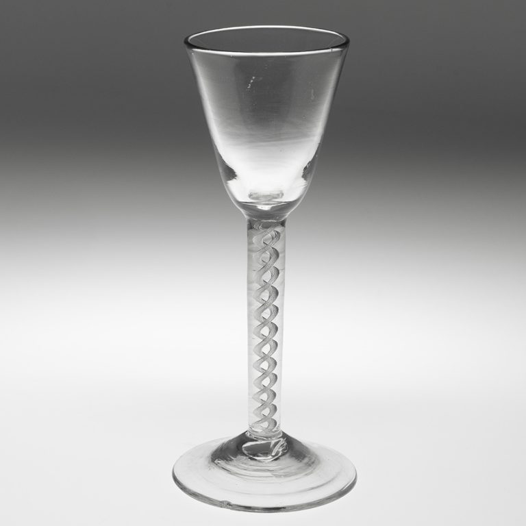 Georgian Wine Glass with Air Twist Stem c1750