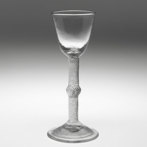 Georgian Wine Glass with Air Twist Stem c1750