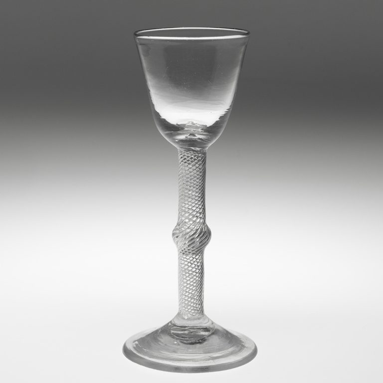 Georgian Wine Glass with Air Twist Stem c1750