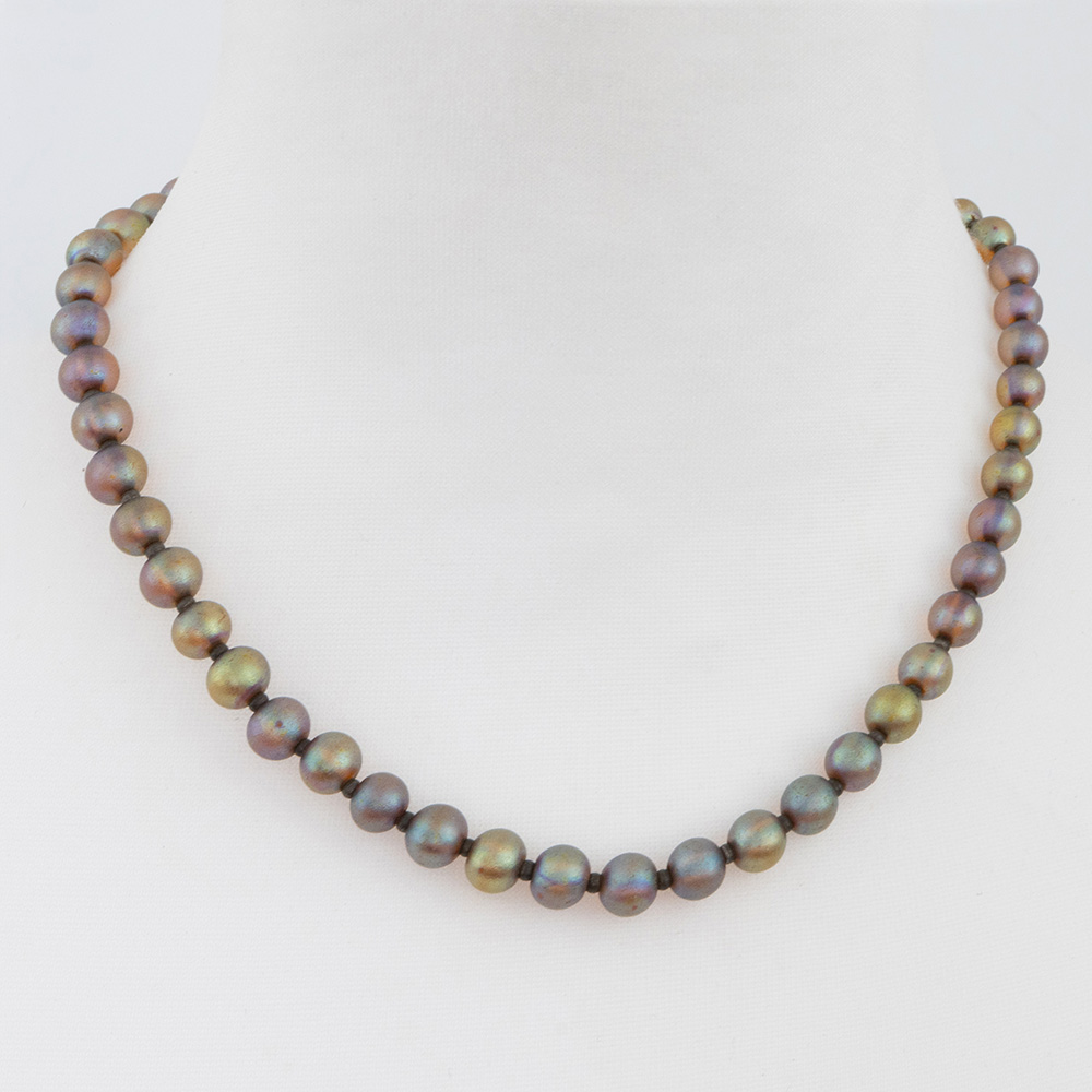 Myra Glass Bead Necklace – Art Deco