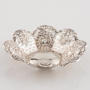 Victorian Silver Bowl - Pierced and Repousse Chester 1897