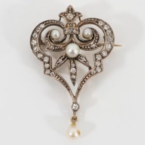 9ct Gold Brooch or Pendant - Victorian or Edwardian