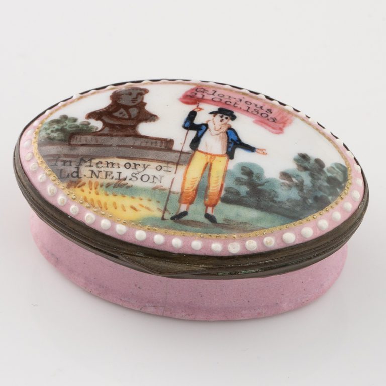 Patch Box Commemorating Admiral Nelson c1810