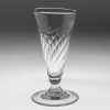 Georgian Ale Glass with Wrythen Moulding c1780