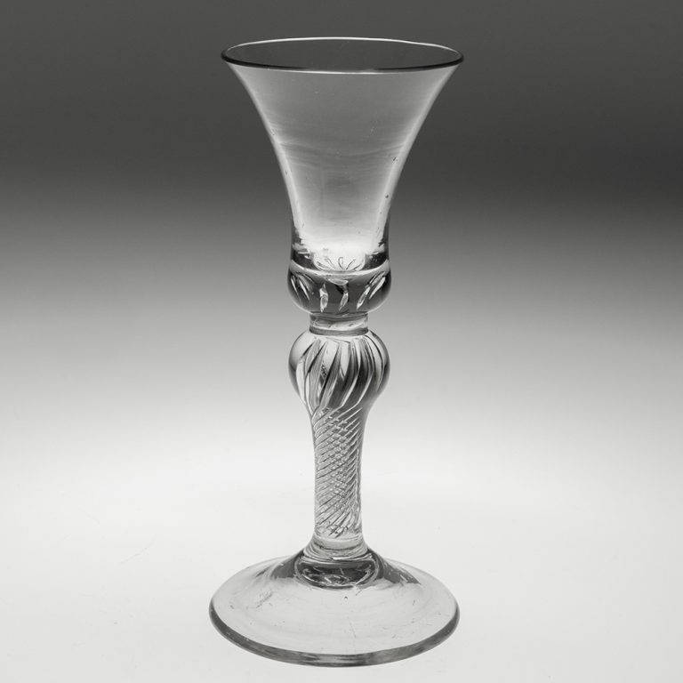 Georgian Wine Glass with Air Twist Stem c1750