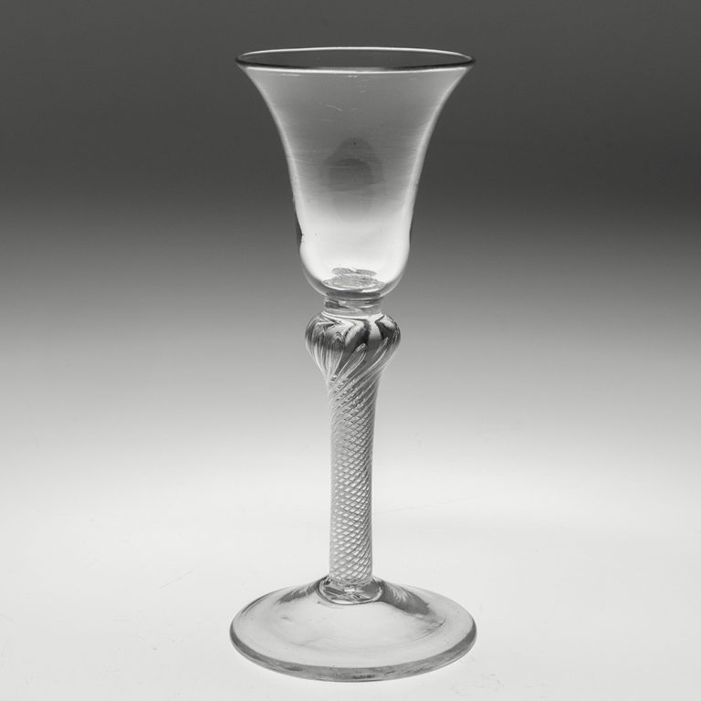 Georgian Wine Glass with Air Twist Stem c1750
