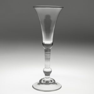 Georgian Ale Glass with Balustroid Stem c1740