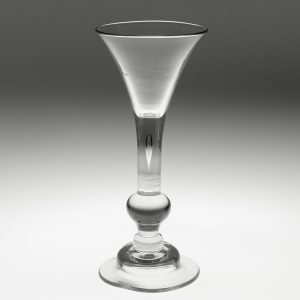 Georgian Wine Glass with Baluster Stem c1730